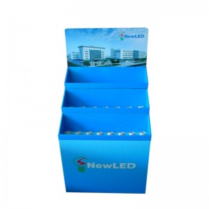 Lättmonterade brevpapper Kartong Försäljningsgolv stativställ med brickor