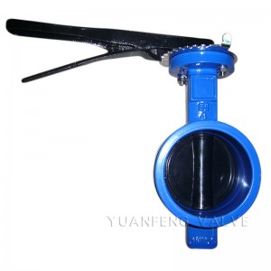 Spårad fjärilsventil