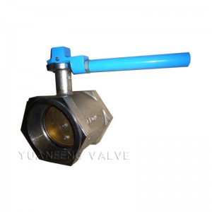 Gängad fjärilsventil