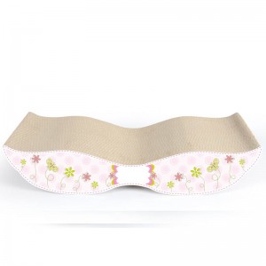 S-form Scratcher Bed Corrugate Pappkattdjursprodukter