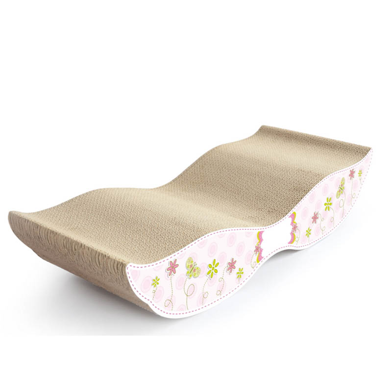 S-form Scratcher Bed Corrugate Pappkattdjursprodukter