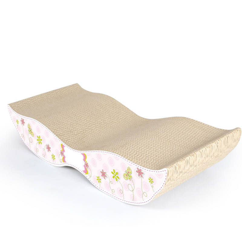 S-form Scratcher Bed Corrugate Pappkattdjursprodukter