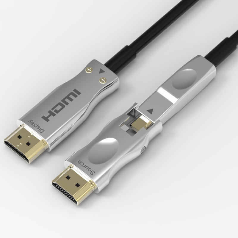 Löstagbar anslutningskabel 3D 4k 60HZ Hdmi Fiber Optic kabel 10-100m