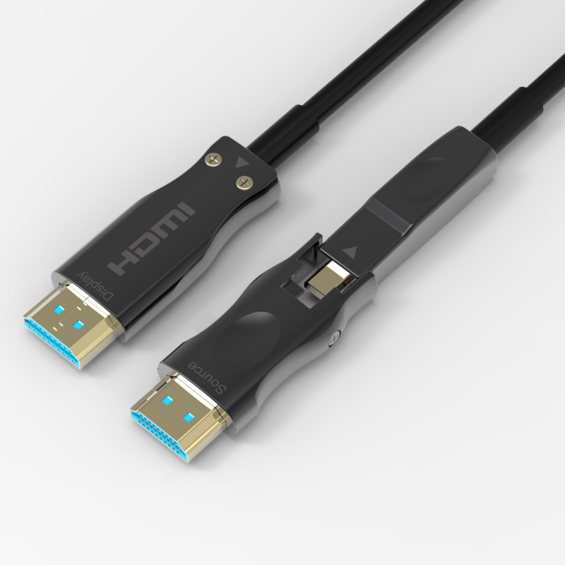 Löstagbar anslutningskabel 3D 4k 60HZ Hdmi Fiber Optic kabel 10-100m