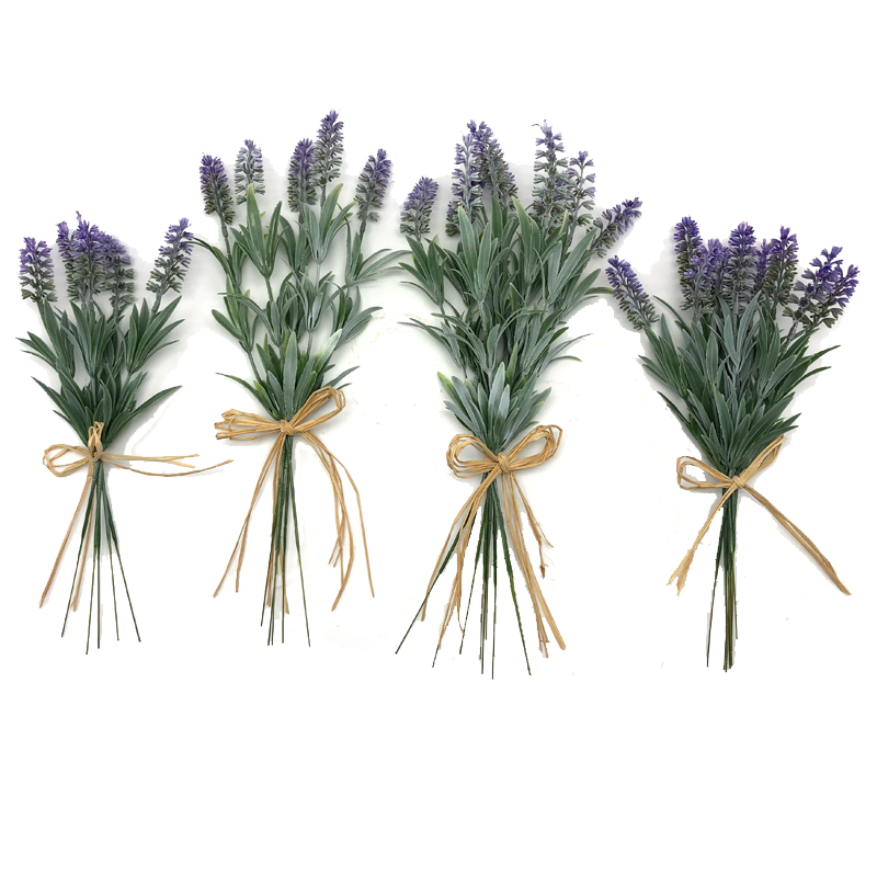 Konstgjorda blommor Lavendel Plocka bukett Brud Hem DIY Trädgård Kontors Bröllop Dekor