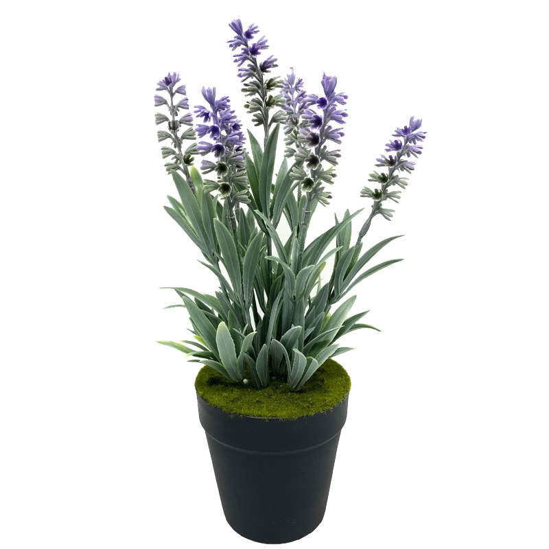 Konstgjord plast krukväxt Heminredning Lavendelblommor arrangemang Borddekoration