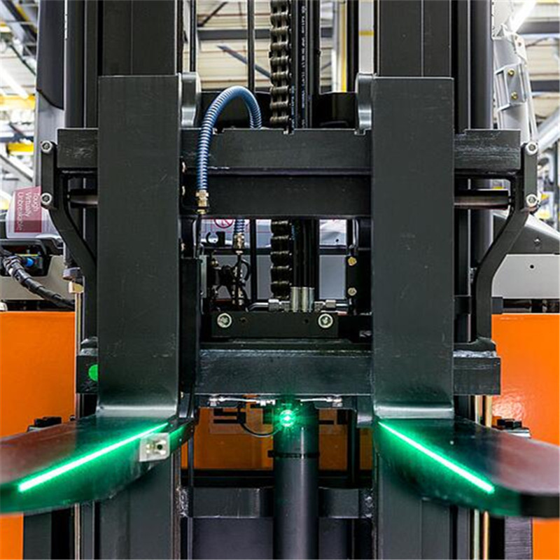 Gaffeltruck Laser Guide System för lager för hantering av varor