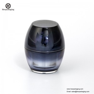 HXL232 Rund Tom Kosmetisk burk Dubbelväggsbehållare Hudvårdskanna