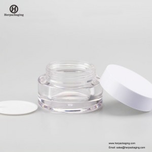 HXL237A lyxig rund akryl kosmetisk burk