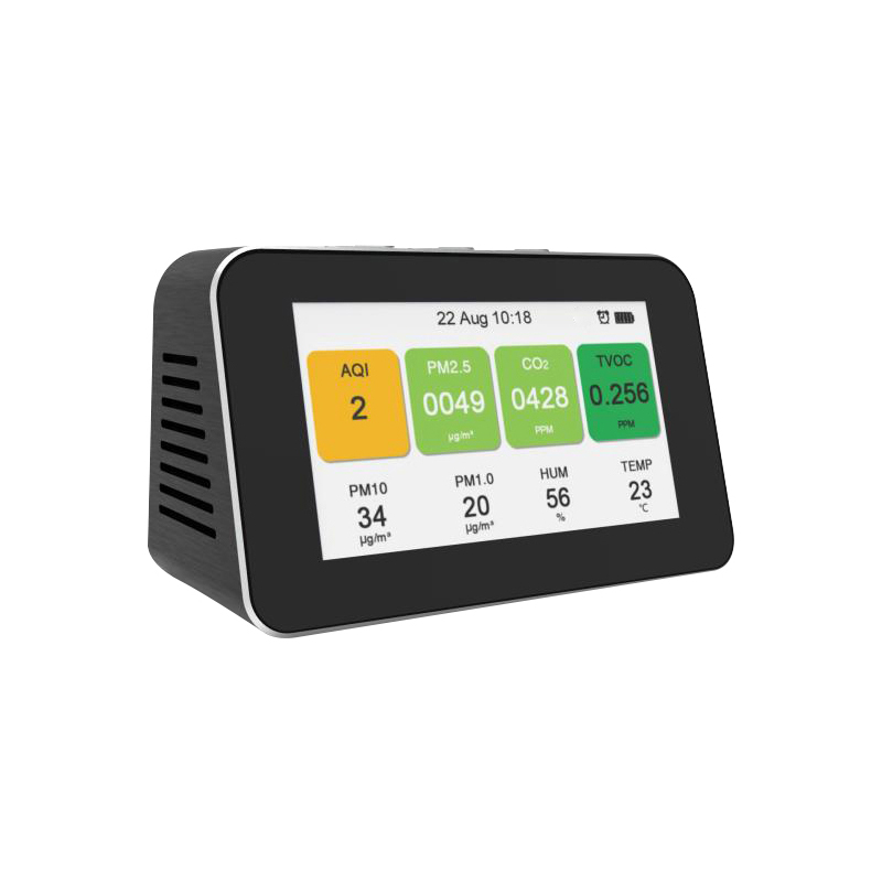 Dienmern 2019 Bärbar luftkvalitetsdetektor CO2 PM2.5 testare inomhusluftsdetektor PM1.0 PM10 smart luftkvalitetsmonitor HCHO