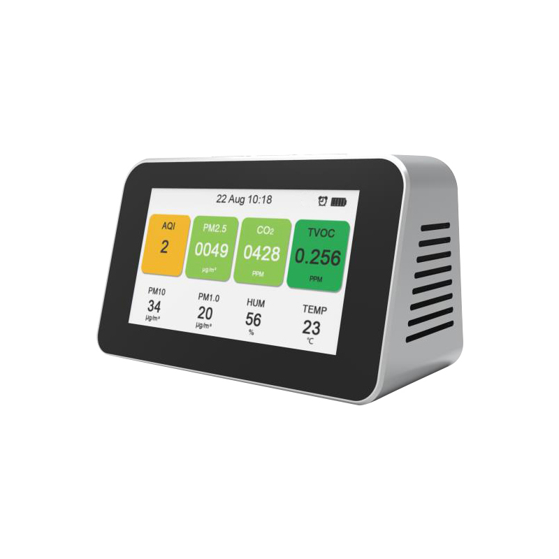 Dienmern 2019 Bärbar luftkvalitetsdetektor CO2 PM2.5 testare inomhusluftsdetektor PM1.0 PM10 smart luftkvalitetsmonitor HCHO