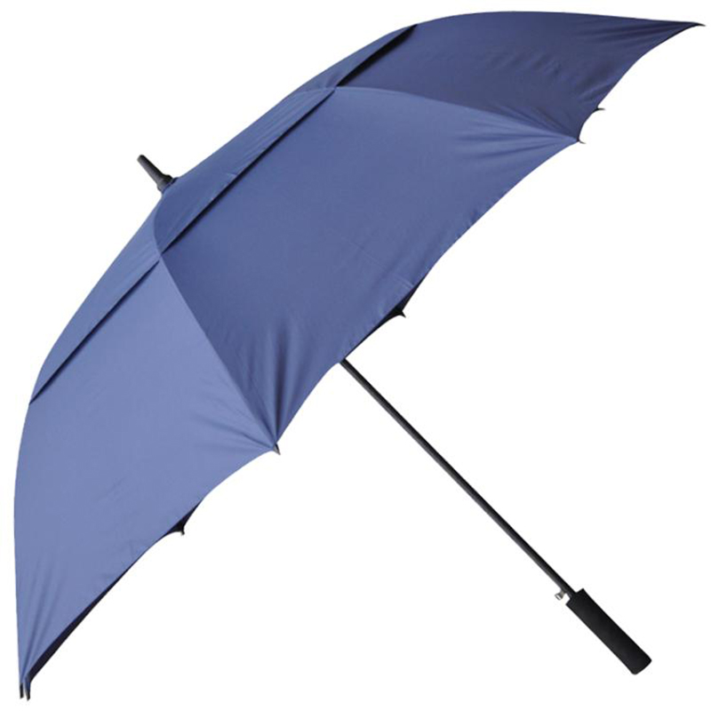 Automatiskt öppet paraply med anpassat tryck på dubbelslagers golfparaply
