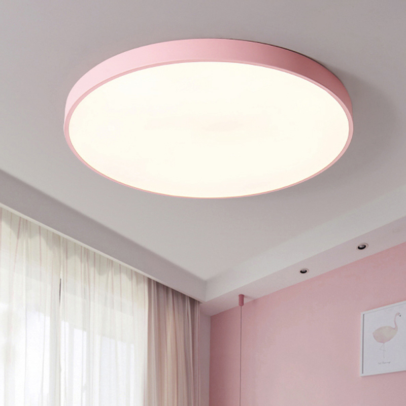 LED modern akryllegering rund 5 cm supertunna LED-lampa.LED-ljus.Taklampor.LED-taklampa. Taklampa för foajé sovrum
