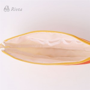 Frukt tryckta anpassade kvinnor kosmetisk sminkväska med dragkedja