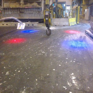 84-120W LED-kranvarningslampa för röd / blå kranindikatorlampor