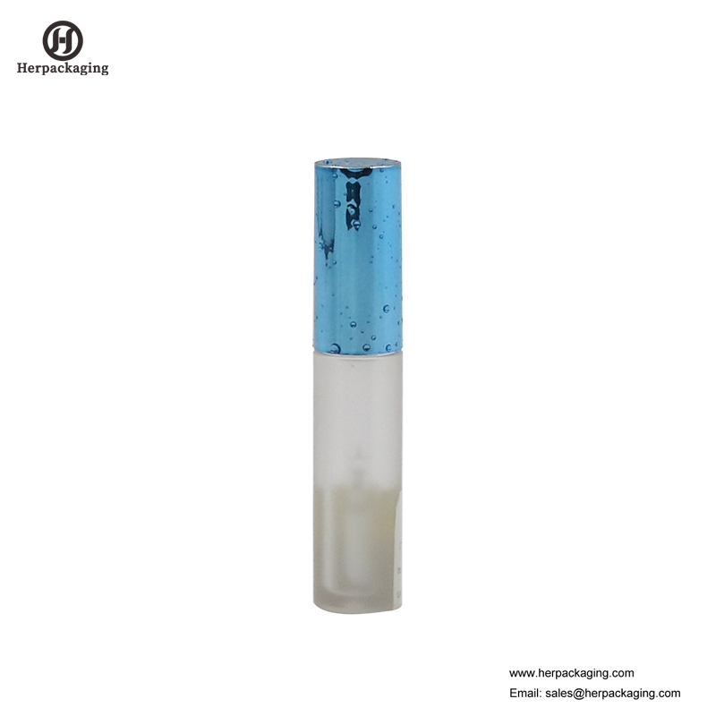 HCL303 Clear Plastic Tomma läppglansrör för färgkosmetiska produkter flockade läppglansapplikatorer