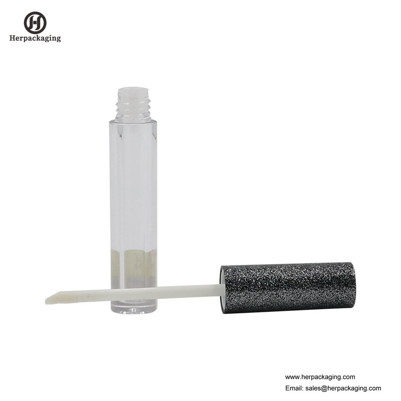 HCL305 Clear Plastic Tomma läppglansrör för färgkosmetiska produkter flockade läppglansapplikatorer