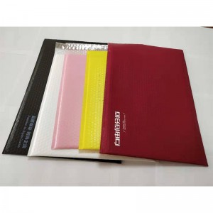 miljövänlig skräddarsydd logotypdesign självtätande självhäftande pink liten bubbla mailers kuvert vadderade