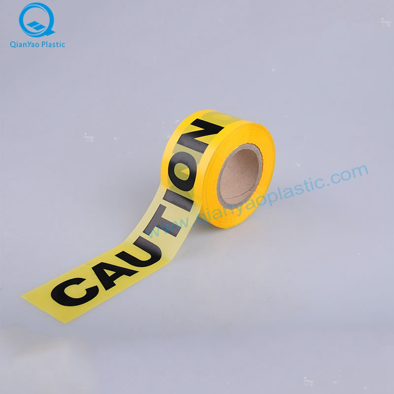 HDPE Red / White Warning Tape Factory; HDPE gul försiktighet band fabrik; HDPE Red DANGER Tape Factory