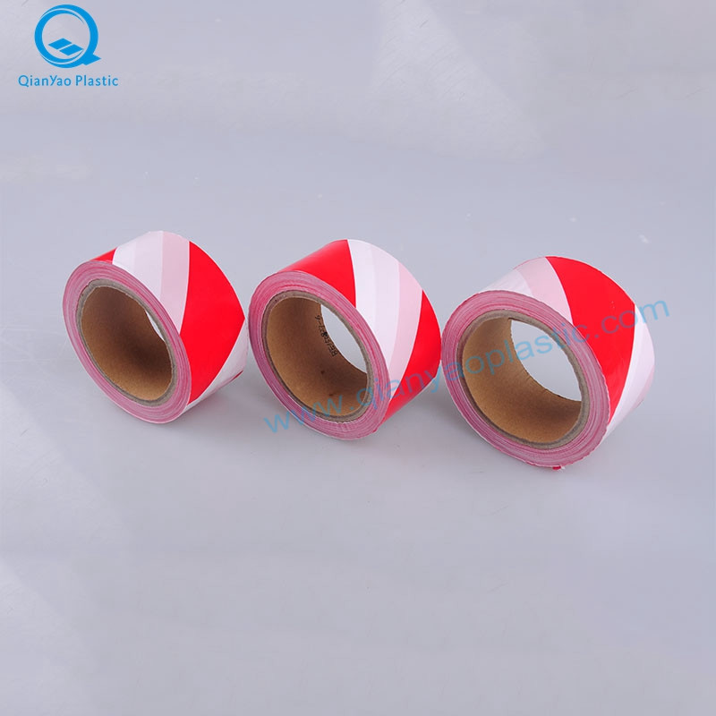 HDPE Red / White Warning Tape Factory; HDPE gul försiktighet band fabrik; HDPE Red DANGER Tape Factory