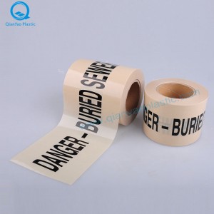 SEWER icke-detekterbar varningstejp; RAINWATER icke-detekterbart varningstejp; REKLAMERAD Vattentyp ej varningsband