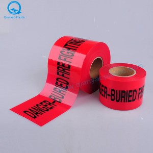 GAS Underground Warning Tape; ELEKTRICITET Underjordisk varningstejp; FIRE Underground Warning Tape