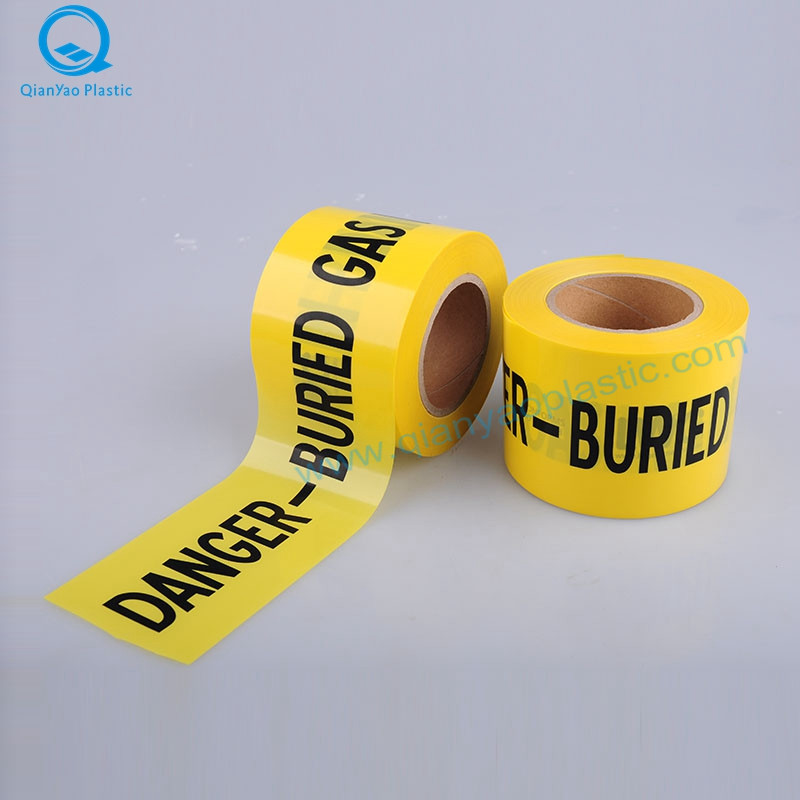 GAS Underground Warning Tape; ELEKTRICITET Underjordisk varningstejp; FIRE Underground Warning Tape
