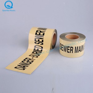 Australisk aluminiumfolie begravd STORMWATER underjordisk varningstejp; SEWER Underground Warning Tape; Brandbekämpning Underjordisk varningstejp