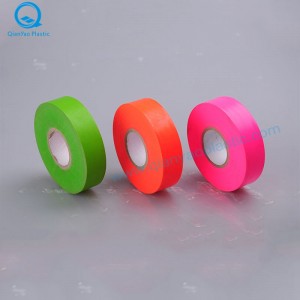 Präglad Fluoro PVC Garden Flagging Tape China Factory