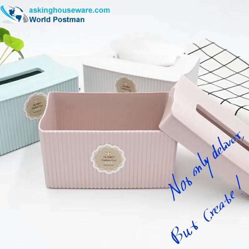 Home Simple Plastic Facial Tissue Holder Box