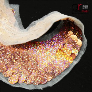 rosa hjärta form paljett