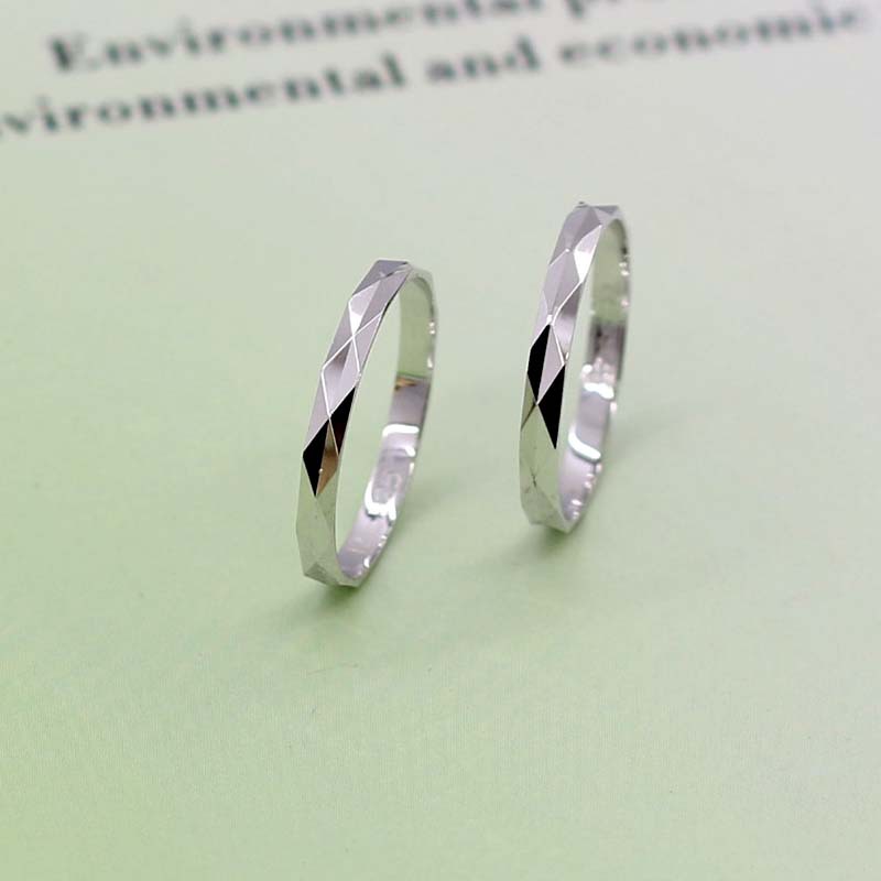S925 Silversmycken Mode CNC bilblomma svansring strömlinjeformade utsökta japanska och koreanska smycken