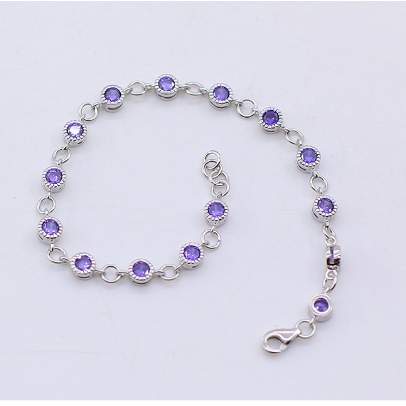 925 Silverarmband Dammodemosaikarmband Hjärta ÄLSKA Originalanpassat armband
