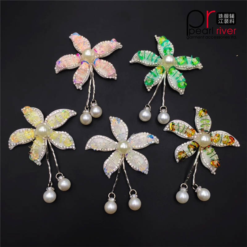 Orignality Rhinestone patch med glaspärla Beauty patch Applique