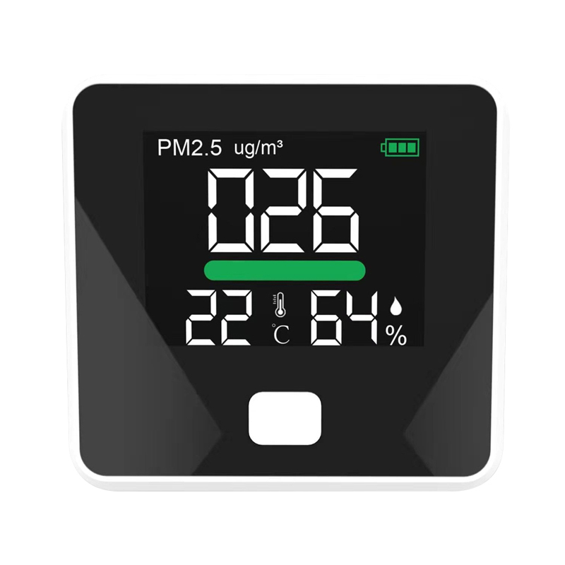 2019 Varm försäljning Luftkvalitetsdetektor PM2.5 HCHO Professional Formaldehyd AQI Monitor Detector TVOC med uppladdningsbart Li-batteri Exakt testning