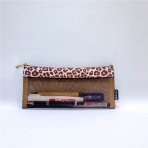 varmförsäljning Anpassad färgglad nylonmesh pennafodral för anpassad logotyp