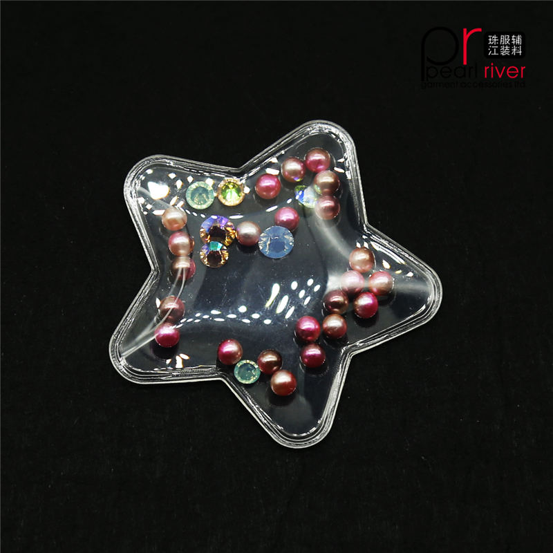 stjärna 3D-plast PVC-lapp