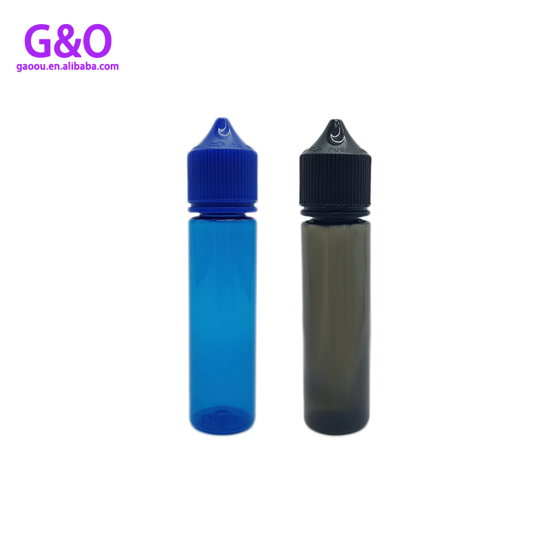 60 ml flaska eliquid enhörning eliquid flaska ny v3 svartblå plast husdjur knubbig gorilla enhörning vape dropper flaskor