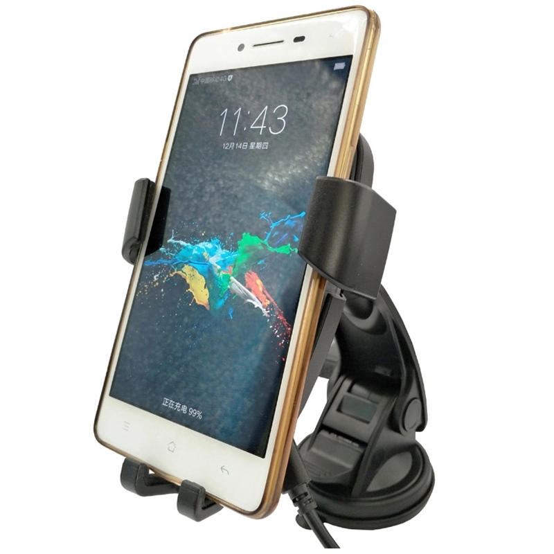2019 Nyaste design Snabb billaddning Trådlös biltelefonladdare Gravity induktionstelefonhållare anpassningsbar med alla QI-enheter