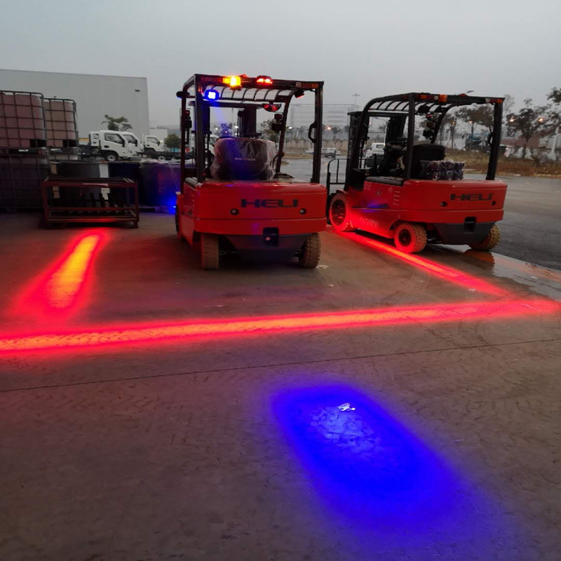 1500 Lumens gaffeltruck LED Red Zone Light för lager