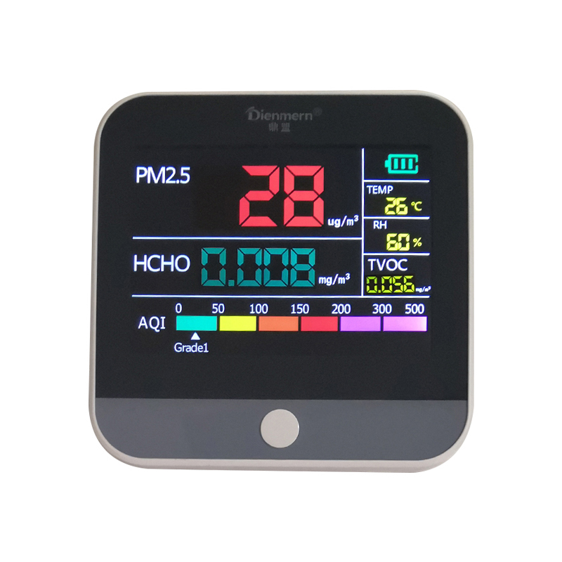 Formaldehyd Luftkvalitetstester PM2.5 Bärbar laser TVOC AQI-detektor Smart Monitor för hemmakontoret Biltemperatur fuktighet