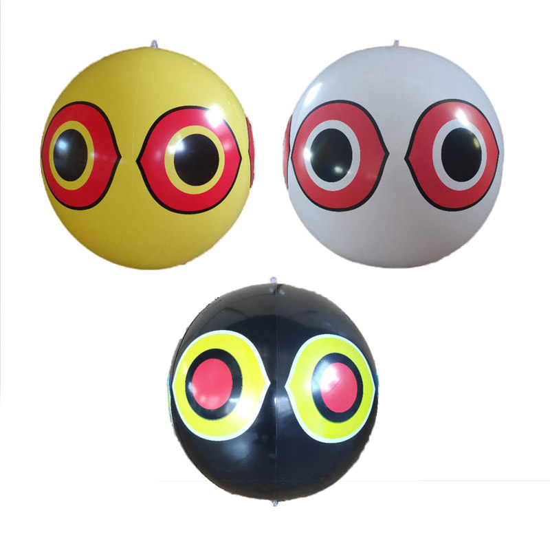 Visual Bird Repellers Uppblåsbara Scare Eye Balloons Pest Controller Snabb och Effektiv Visuell Deterrent Farm Orchard Protector