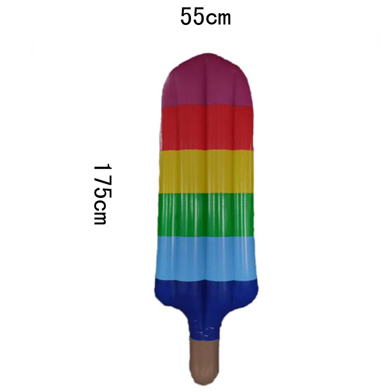 Uppblåsbara Rainbow Popsicle Pool Float / Pool Lounge