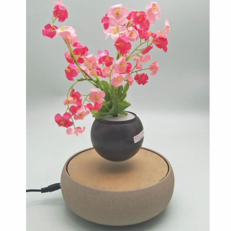 keramisk magnetisk levitating flytande luft bonsai växtpott PA-0706