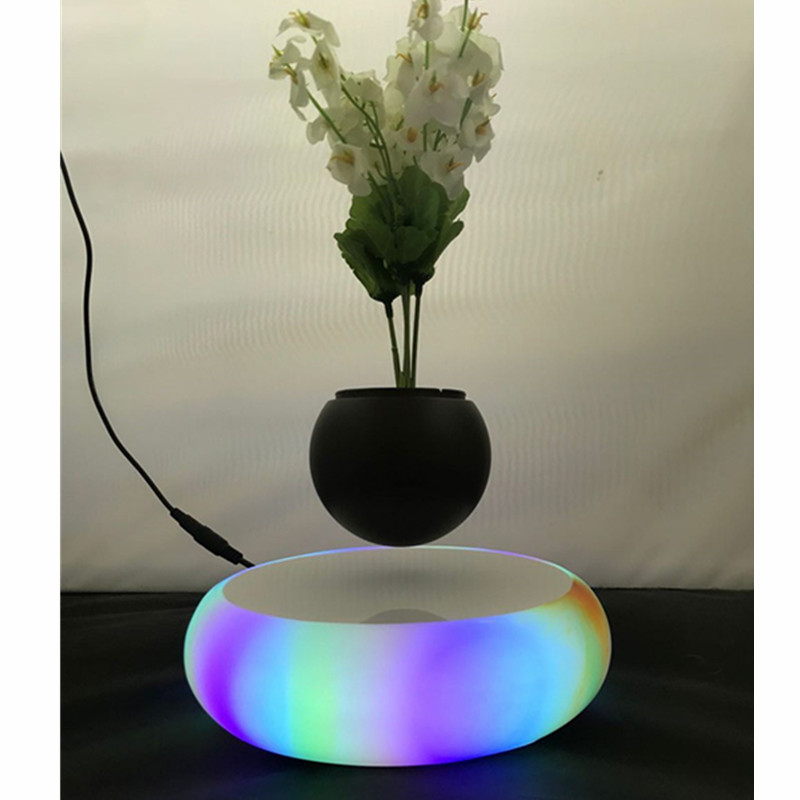 LED-ljus keramisk magnetisk flytande levitating ir bonsai växt krukad PA-0719