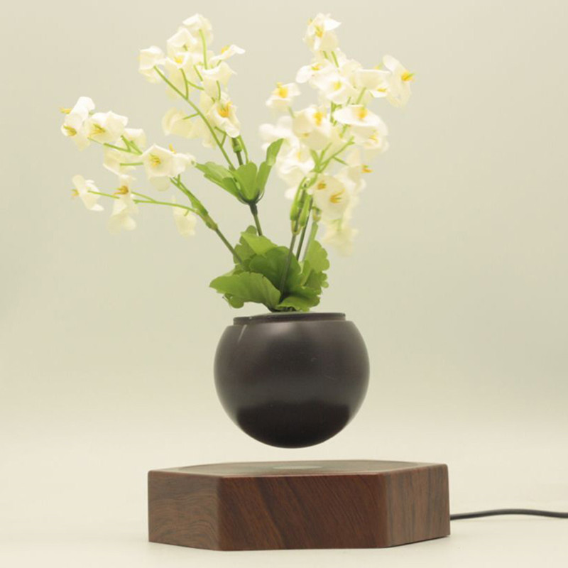 trä magnetisk levitating flytande luft bonsai krukväxter PA-0720