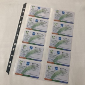 HIgh Transparency Namnkort Protector Pages