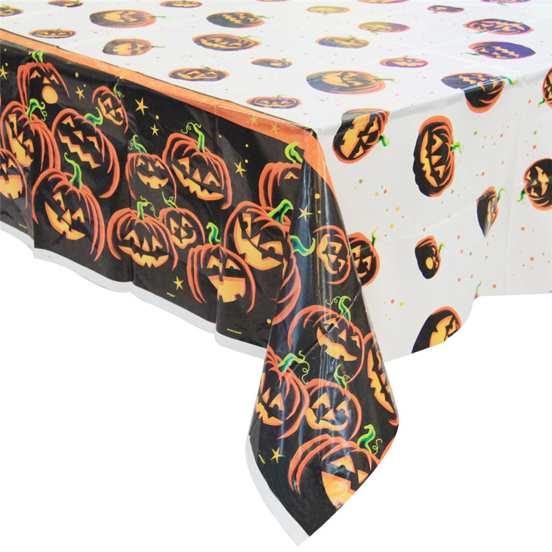 Halloween Pumpkin TableCover Plast för engångsbord