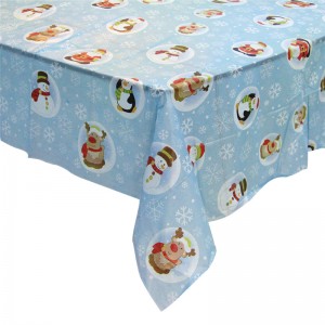 Utomhus Underlag PEVA Grid Blå och röd rulltyp Plastbordsduk