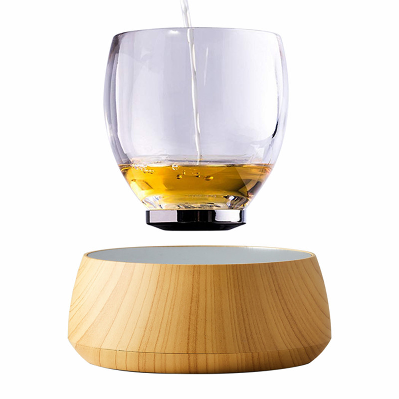 ny 360 spining magnetisk levitating X kopp, flytande glas kopp